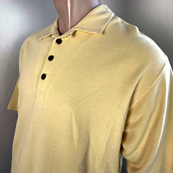 Tommy Bahama Vintage Silk-Cotton Polo Sample T- Shirt Size L - Picture 2 of 10